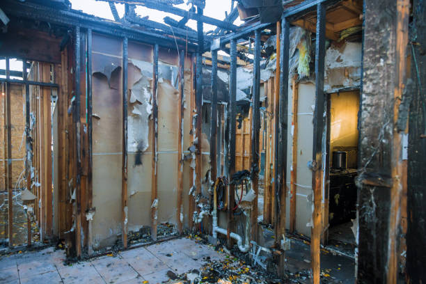 Professional Soot Cleanup technician working in Raytown, MO